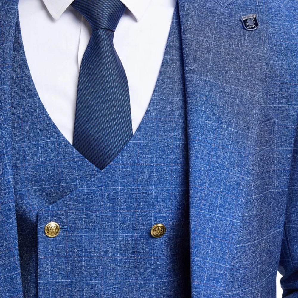 Stacy Adams Royal Blue Two-Piece Suit - Picture 2 of 9